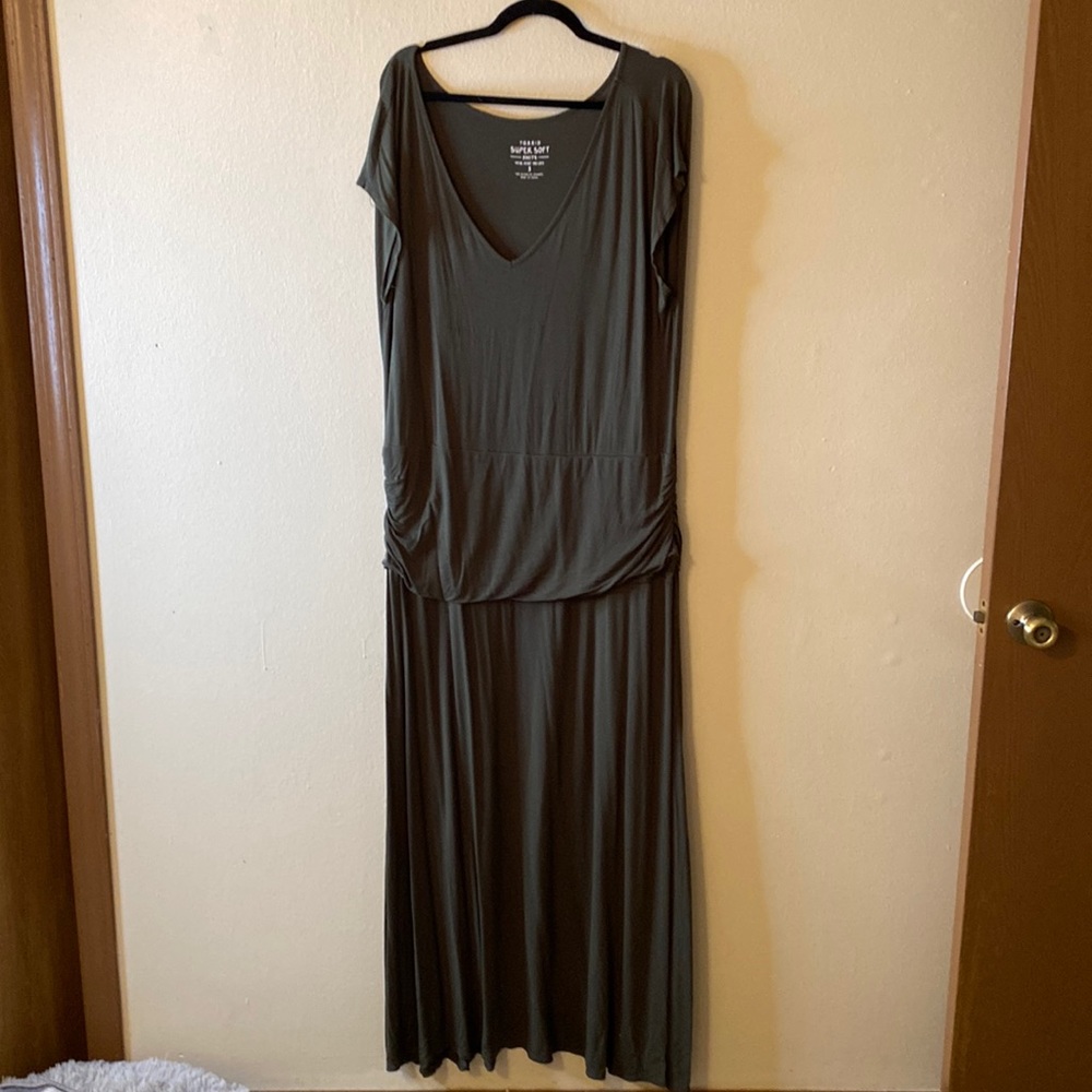 Torrid Army Green Maxi Dress 3